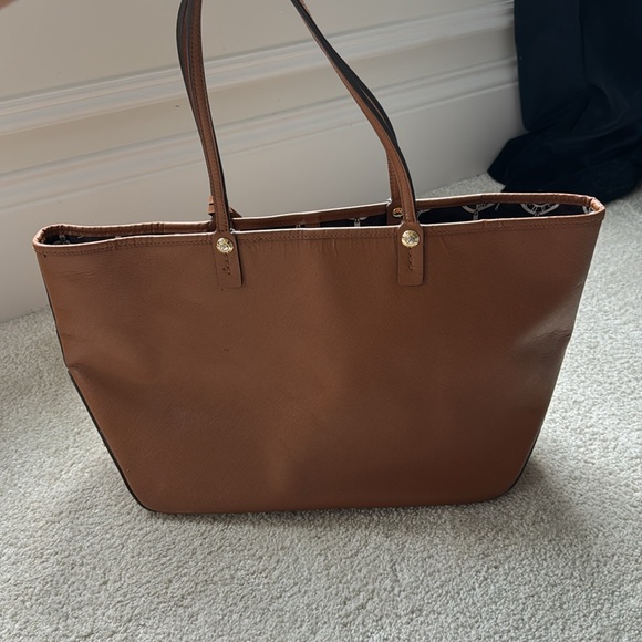 LIKE NEW HENRI BENDEL brown/tan leather tote - Picture 6 of 14